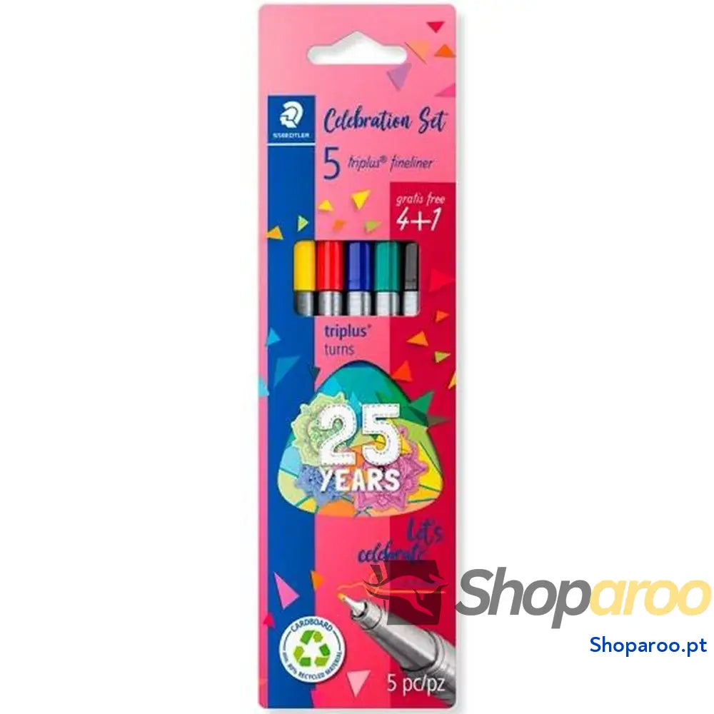 Conjunto de Canetas de Feltro Staedtler Triplus Fineliner 334 Multicolor (10 Unidades)