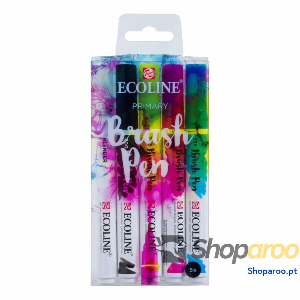 Conjunto de Canetas de Feltro Talens Ecoline BRUSH PEN Multicolor 5 Peças
