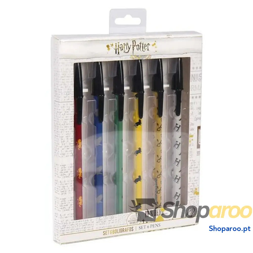 Conjunto de Canetas Harry Potter (6 pcs)