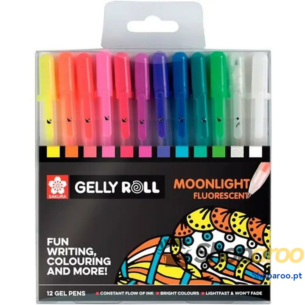 Conjunto de Canetas Talens Sakura Gelly Roll Moonlight 12 Peças