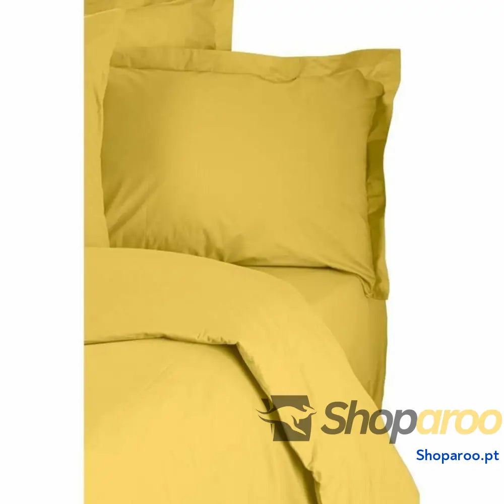 Conjunto de capa de edredom Amarelo King 3 Peças
