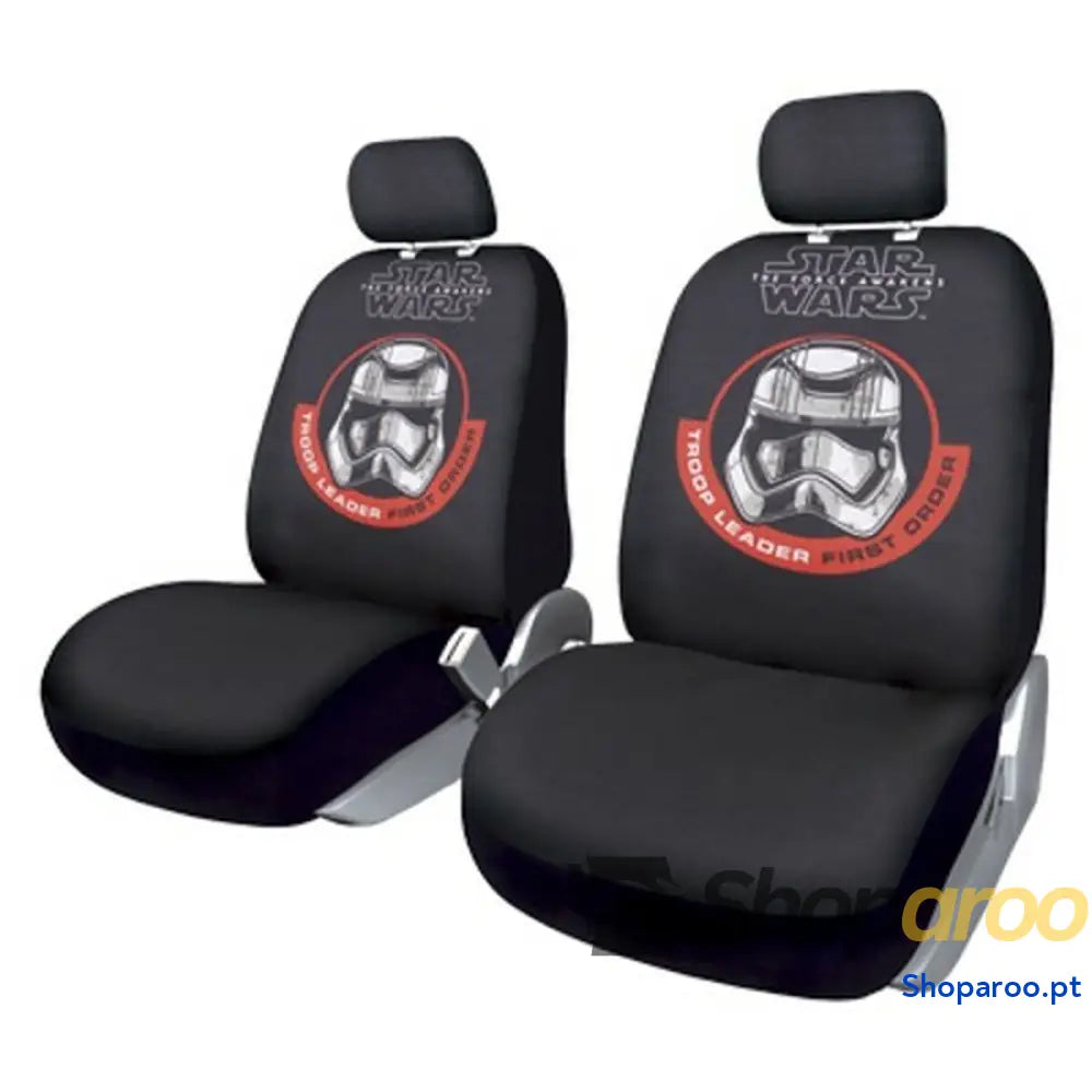 Conjunto de Capas para Assentos Star Wars Stormtrooper Universal Frente Preto 2 Unidades