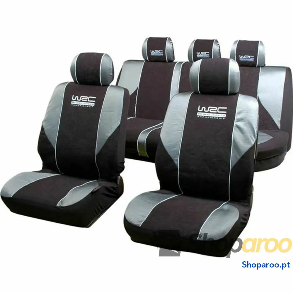 Conjunto de Capas para Assentos WRC 007 339 Preto/Cinzento