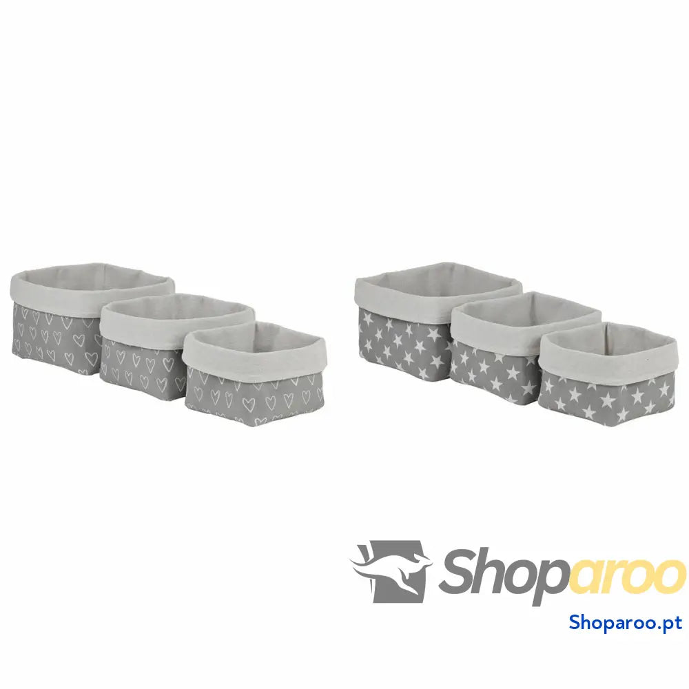 Conjunto de Cestas DKD Home Decor 23 x 16 cm