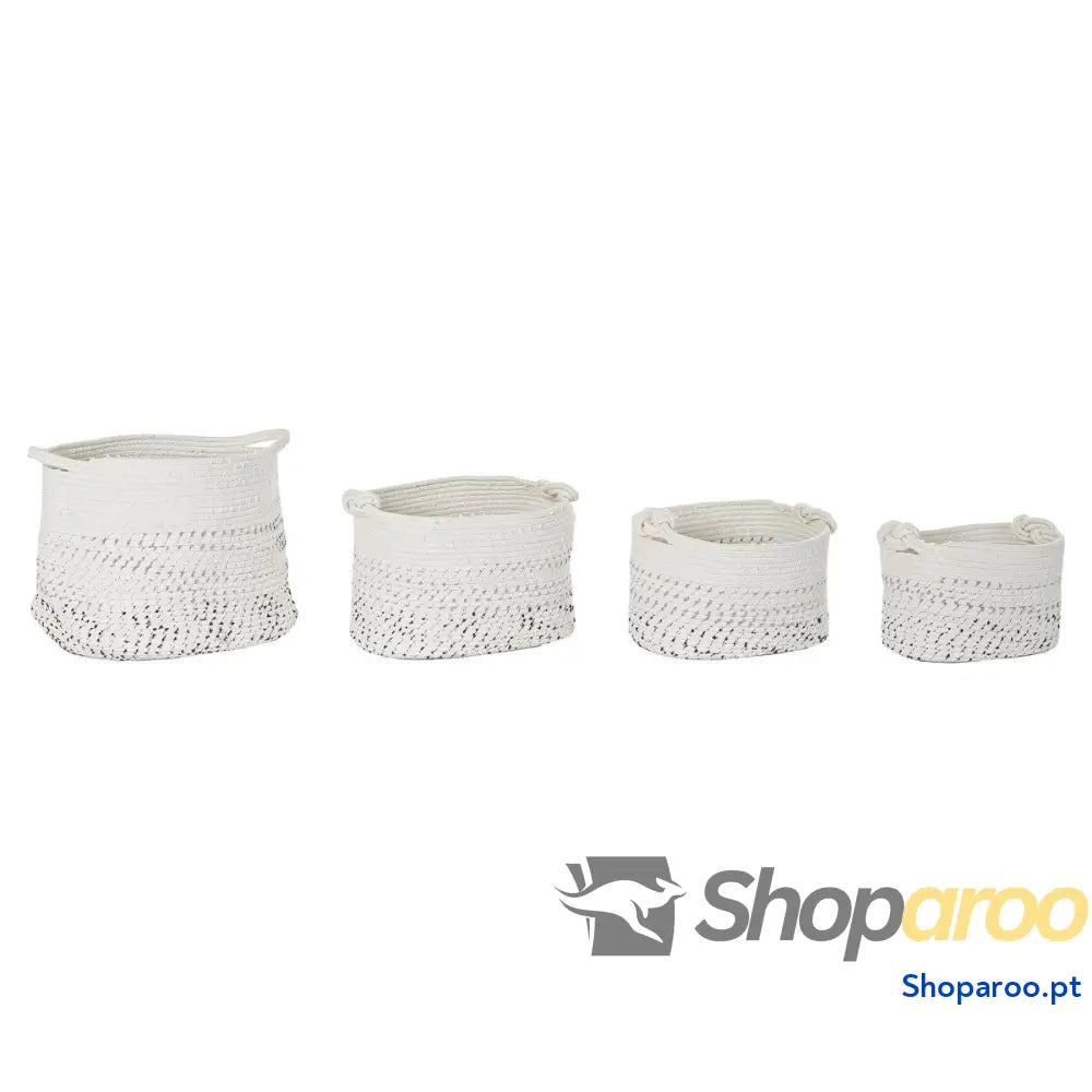 Conjunto de Cestas DKD Home Decor Boho 36 x 33 cm