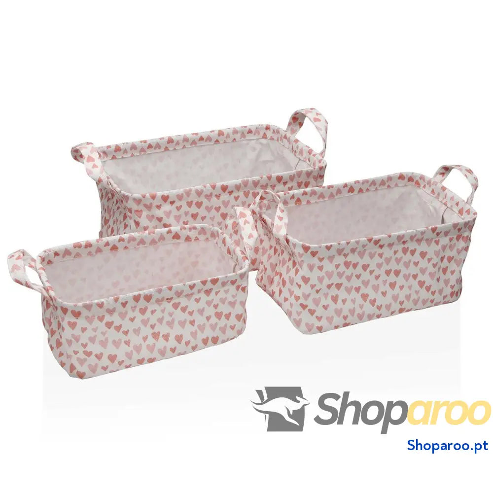 Conjunto de Cestas Versa Amore 28 x 18 14 cm