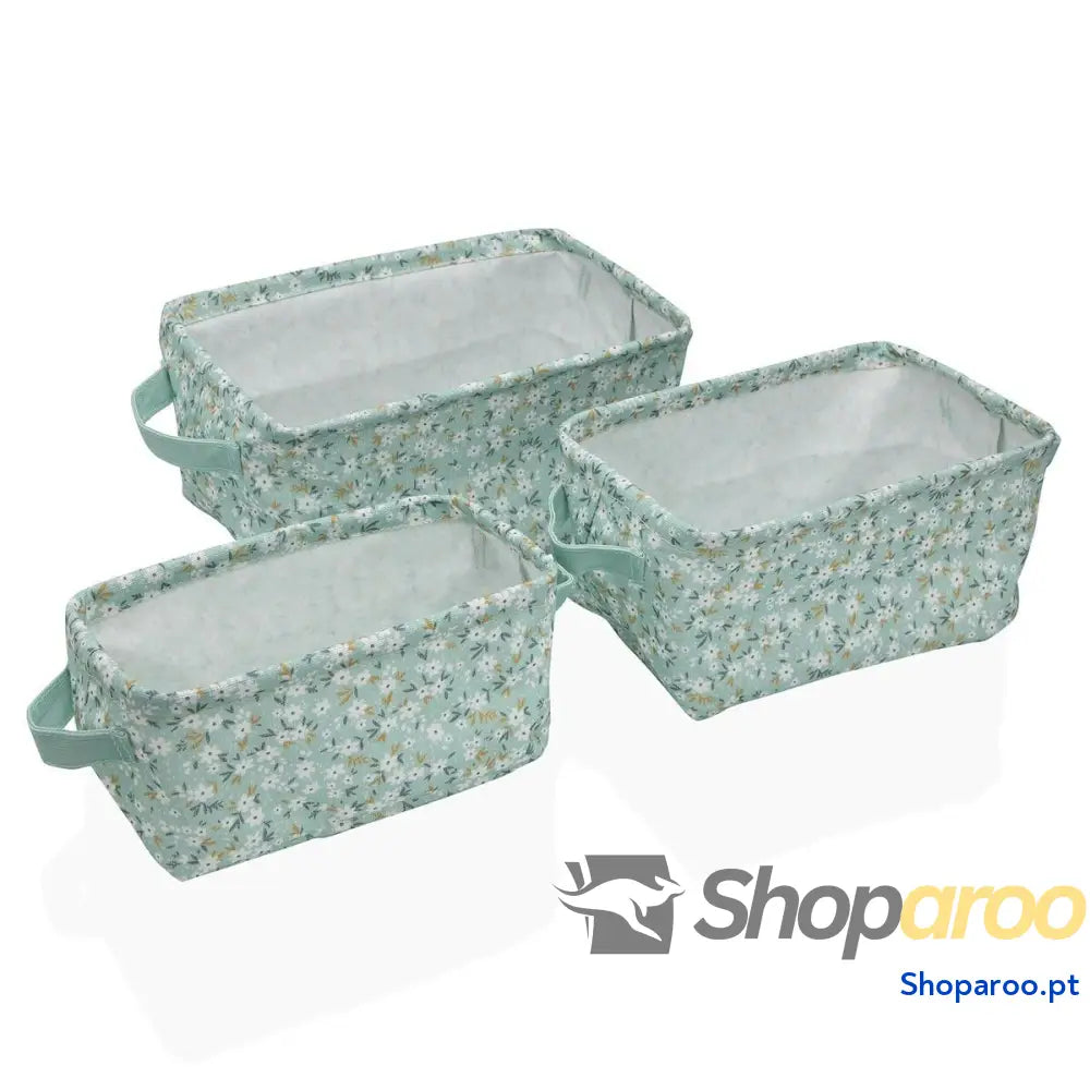 Conjunto de Cestas Versa Bellis 18 x 14 28 cm