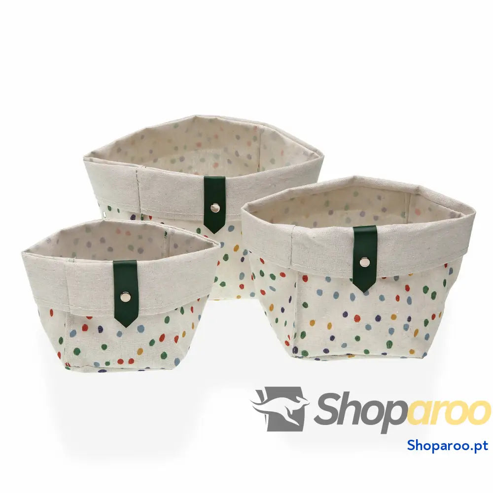 Conjunto de Cestas Versa Dotty 14 x cm