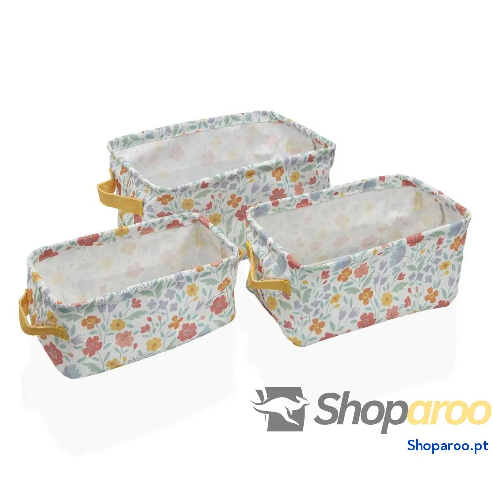 Conjunto de Cestas Versa Flandes 18 x 14 28 cm