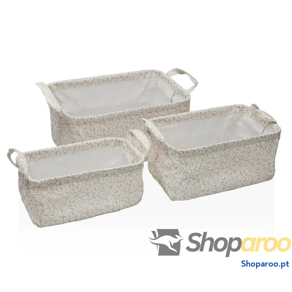 Conjunto de Cestas Versa Serpentine 28 x 18 14 cm