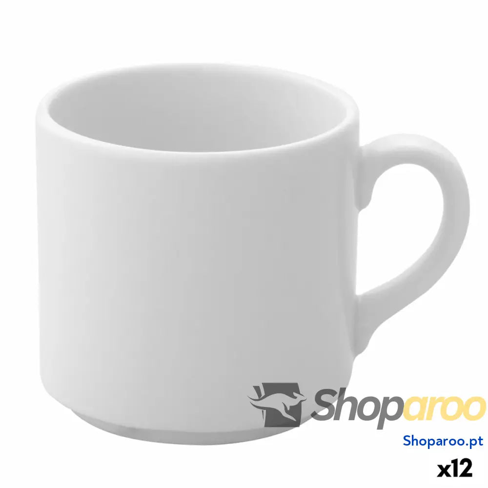Conjunto de Chávenas Café Ariane Prime Branco Cerâmica 200 ml (12 Unidades)