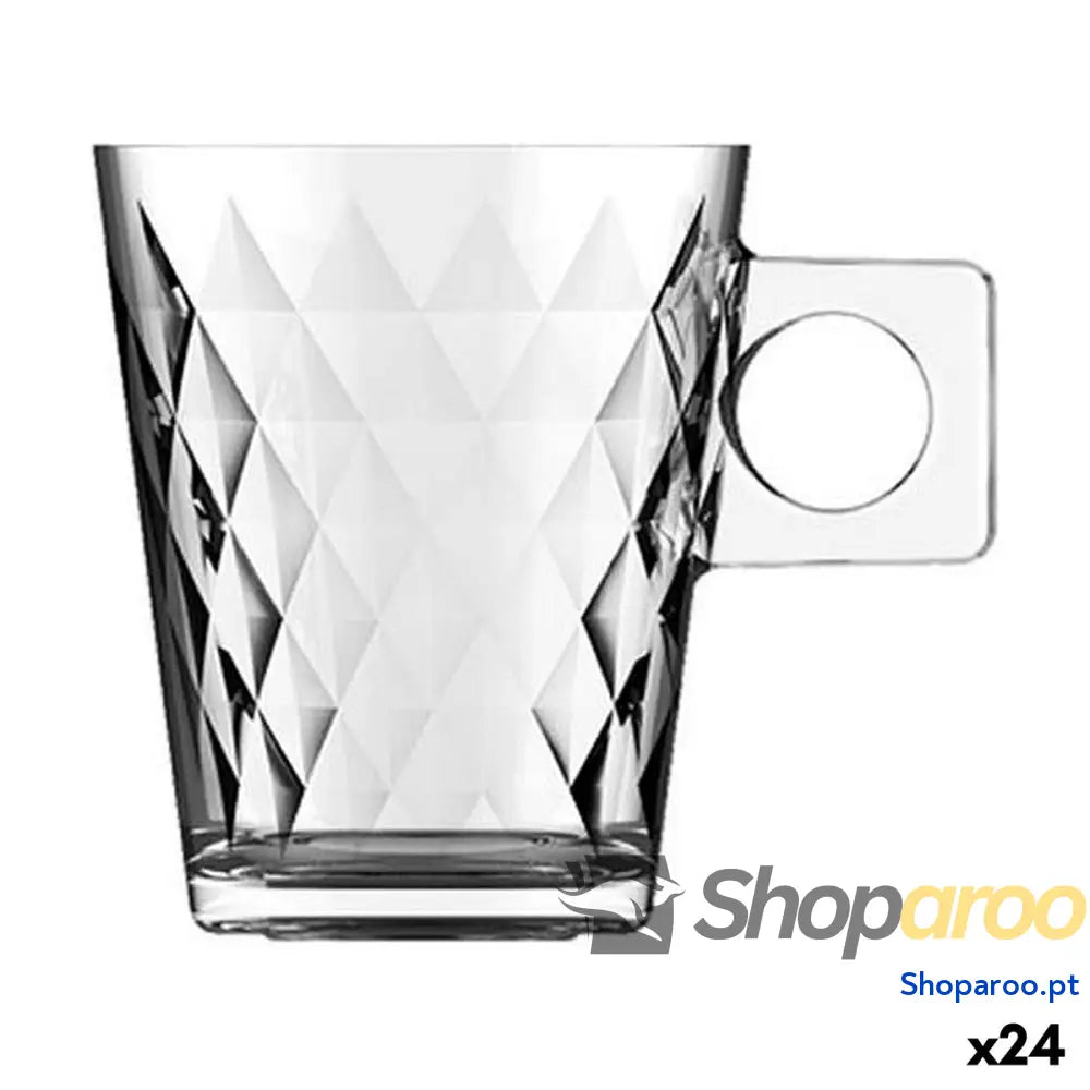 Conjunto de Chávenas Café Inde Lima diamante 3 Peças (24 Unidades)