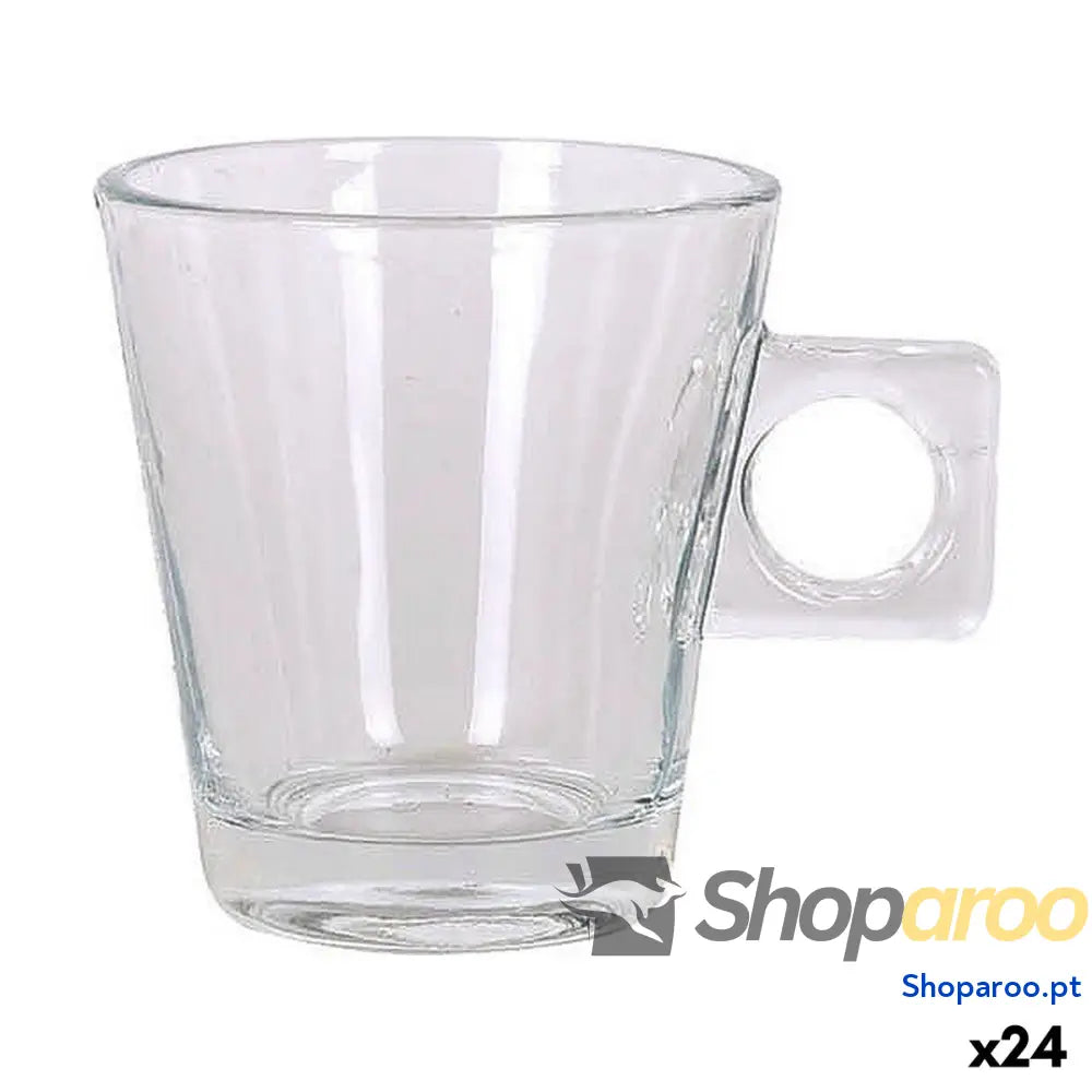 Conjunto de Chávenas Café Inde Lima liso 3 Peças (24 Unidades)