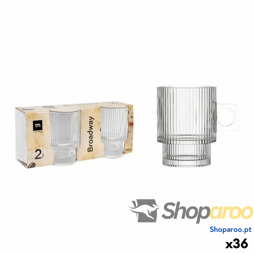Conjunto de Chávenas Café La Mediterránea Broadway 2 Peças (36 Unidades)