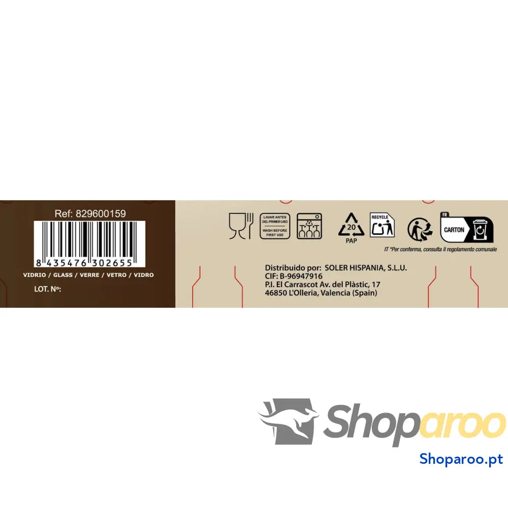Conjunto de Chávenas Café La Mediterránea Lima lineal 2 Peças (36 Unidades)
