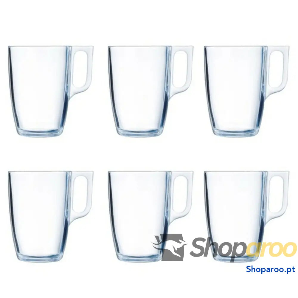 Conjunto de Chávenas Luminarc Nuevo (6 pcs) Transparente Vidro 400 ml Peças)