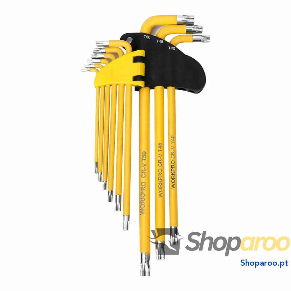 Conjunto de Chaves Torx Workpro Comprido 9 Peças