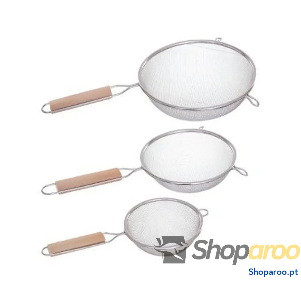 Conjunto de Coadores Secret de Gourmet Madeira Aço inoxidável (3 Peças)