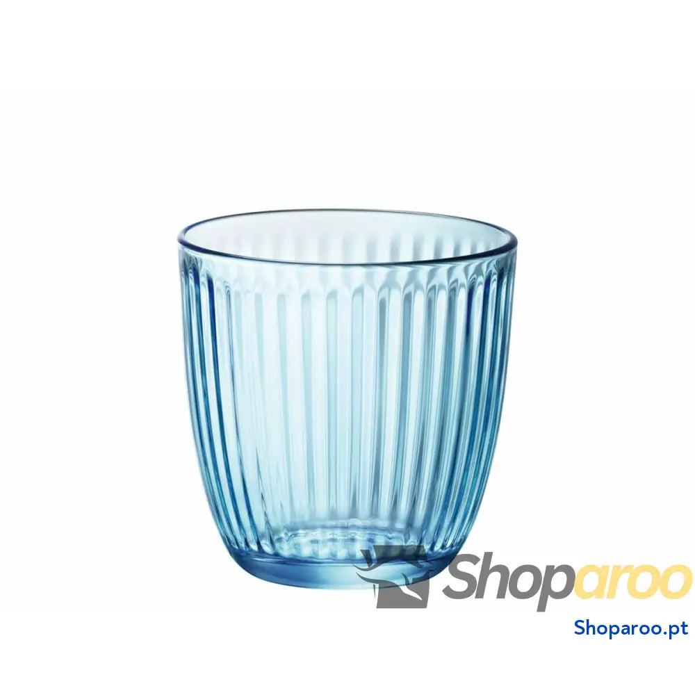 Conjunto de Copos Bormioli Rocco Line Azul Vidro 290 ml