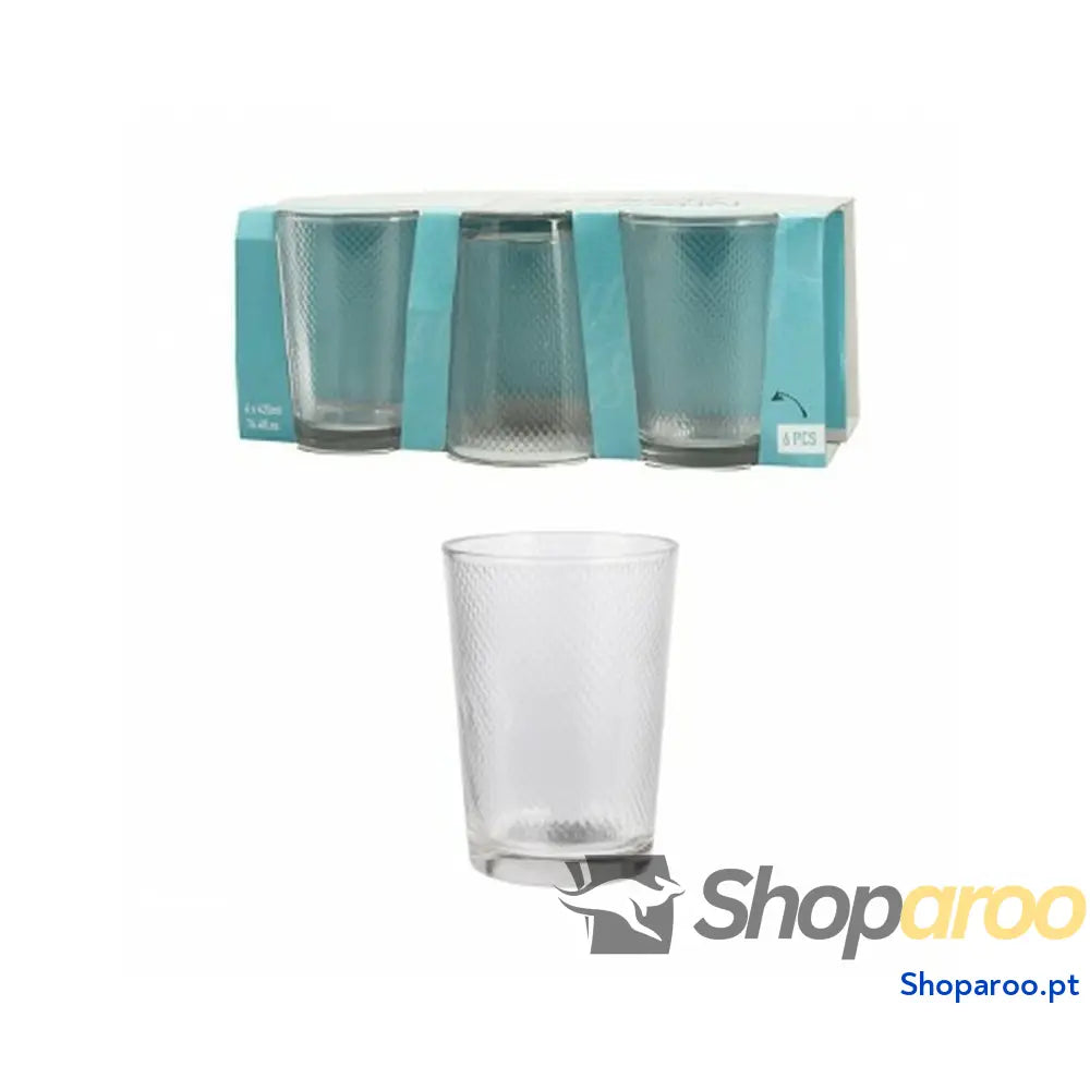 Conjunto de Copos Excellent Houseware ye6000770 Transparente Cristal 425 ml (6 Unidades)