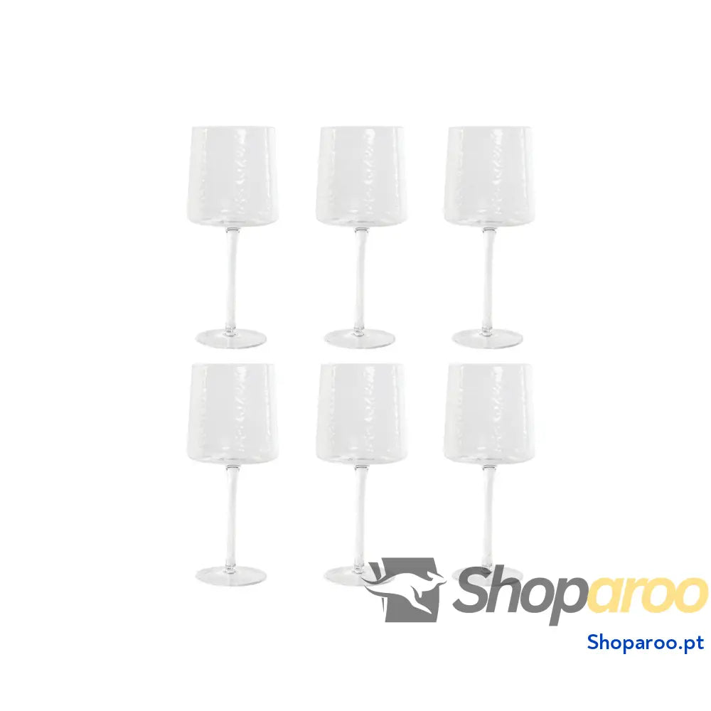 Conjunto de Copos Home ESPRIT Transparente Cristal 9,6 x 22,5 cm (6 Unidades)