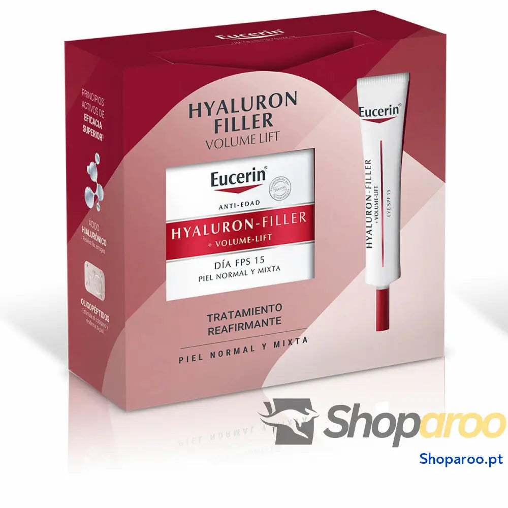 Conjunto de Cosmética Eucerin Hyaluron Filler Lift Día Piel Normal 2 Peças
