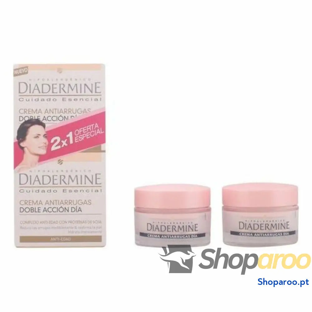 Conjunto de Cosmética Mulher Diadermine Creme Antirrugas 2 Peças