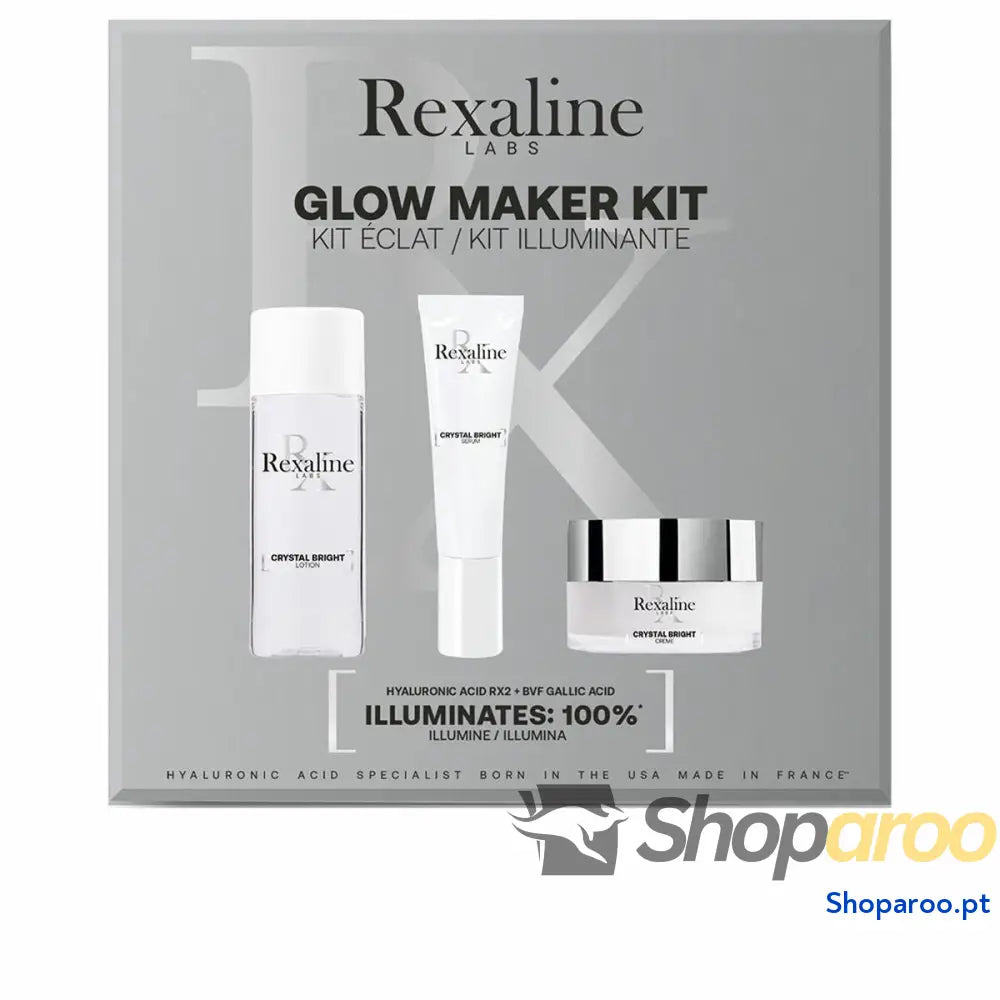 Conjunto de Cosmética Mulher Rexaline Crystal Bright Glow 3 Peças