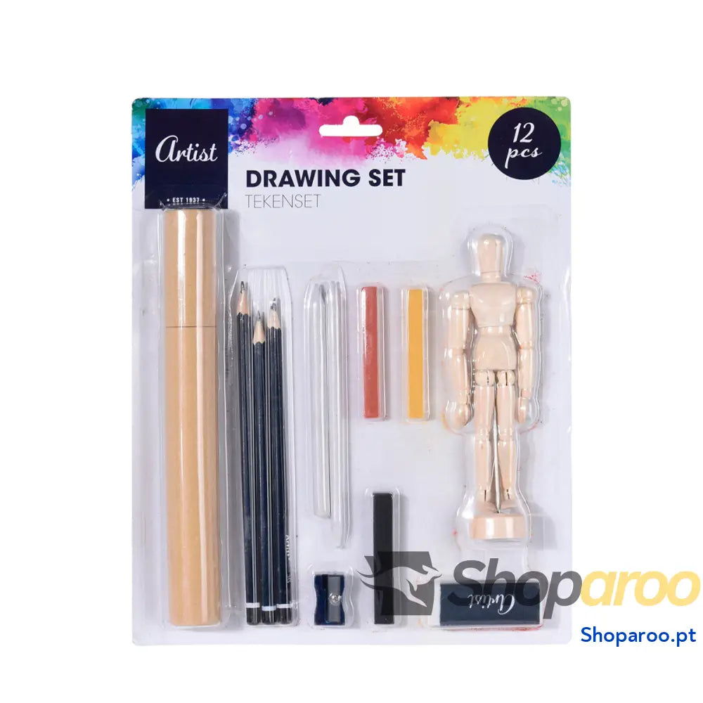 Conjunto de Desenho Artist (12 Pcs)