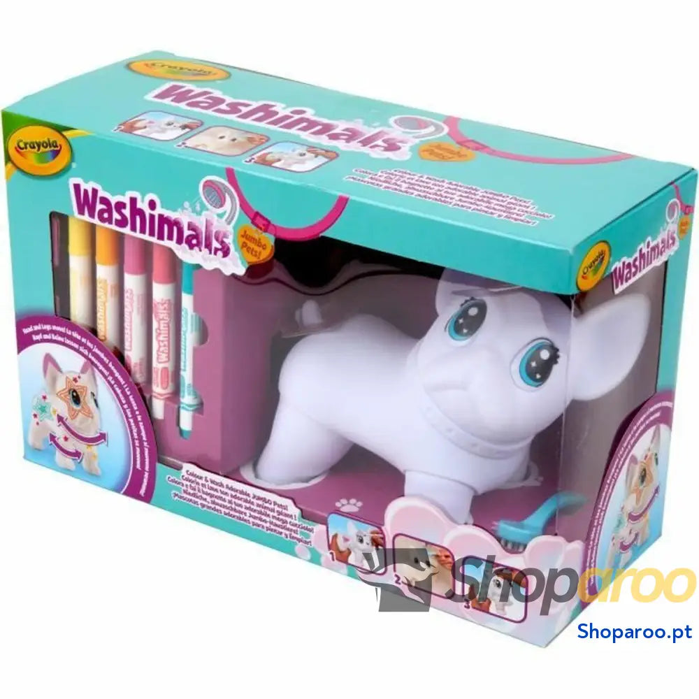 Conjunto de Desenho Crayola Washimals Jumbo Dog