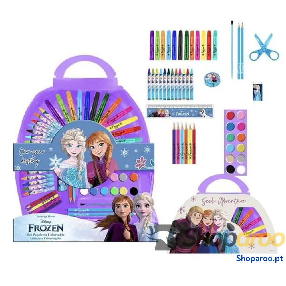Conjunto de Desenho Frozen Lilás