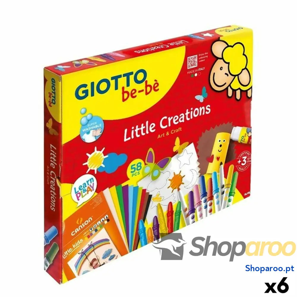 Conjunto de Desenho Giotto BE-BÉ Little Creations Multicolor (6 Unidades)