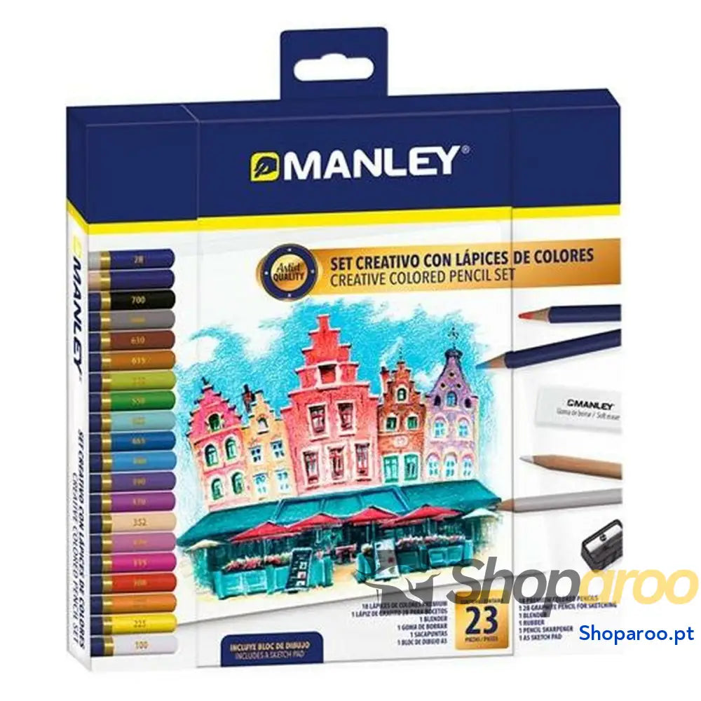 Conjunto de Desenho Manley 23 Peças Multicolor