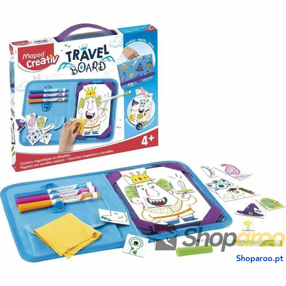 Conjunto de Desenho Maped Travel Board 20 Peças