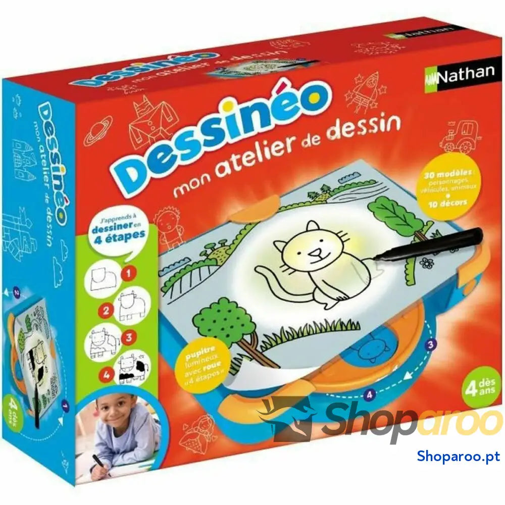 Conjunto de Desenho Nathan Dessinéo Drawing Workshop 2.0 Platform
