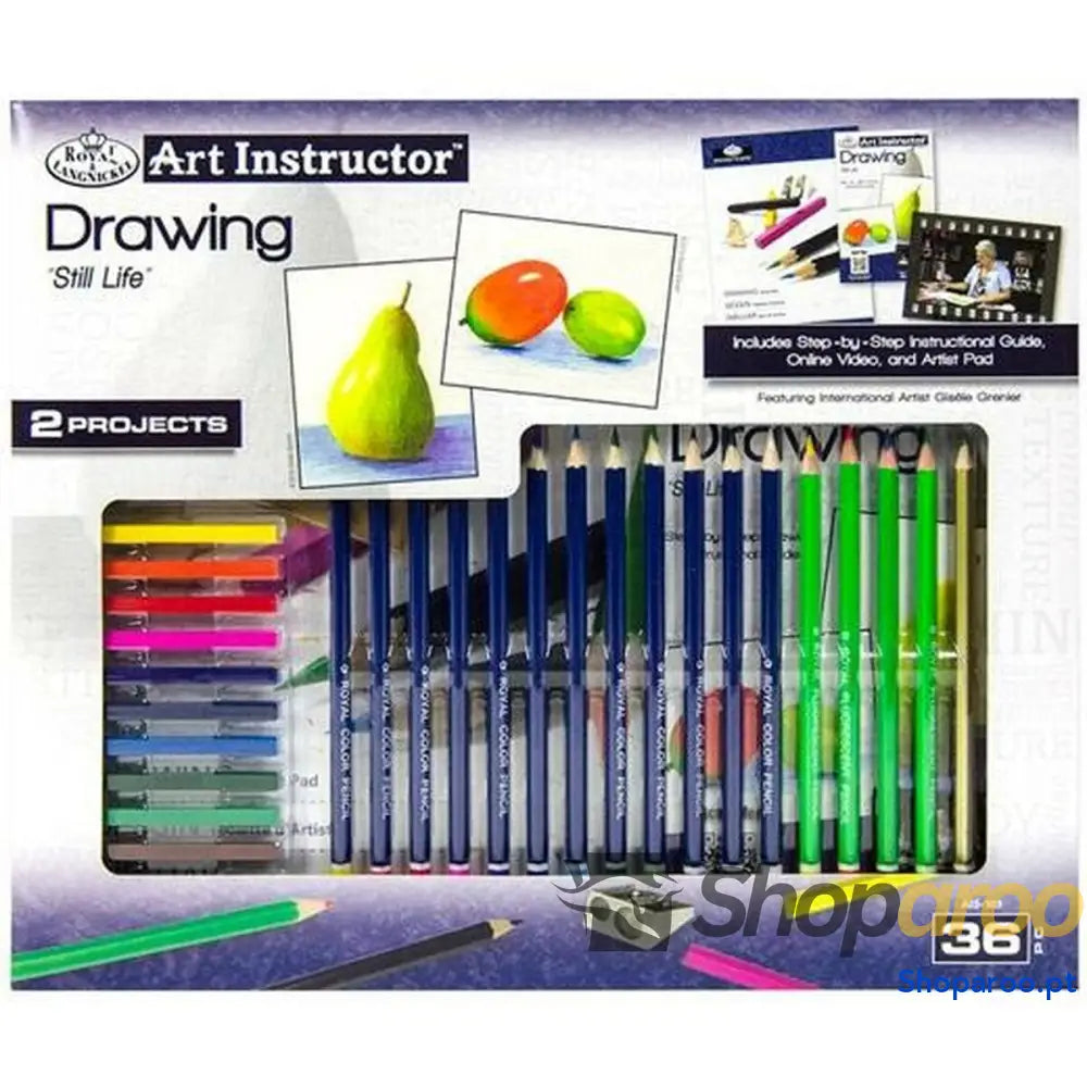 Conjunto de Desenho Royal & Langnickel Art Instructor 36 Peças