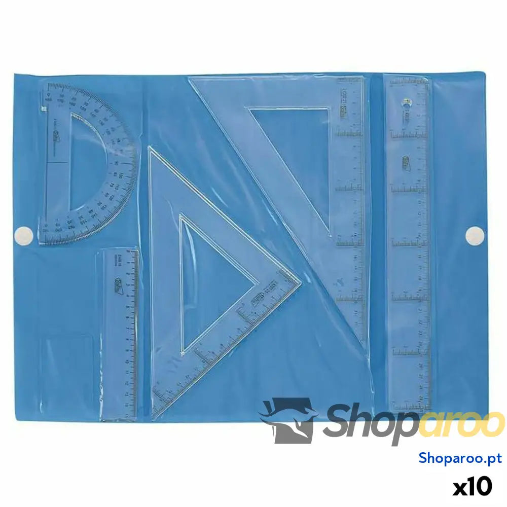 Conjunto de Desenho Safta 940001 Transparente (10 Unidades)