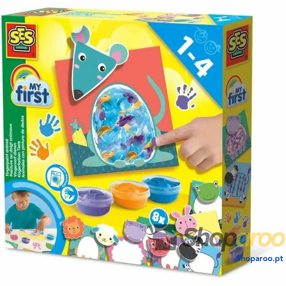 Conjunto de Desenho SES Creative Finger painting