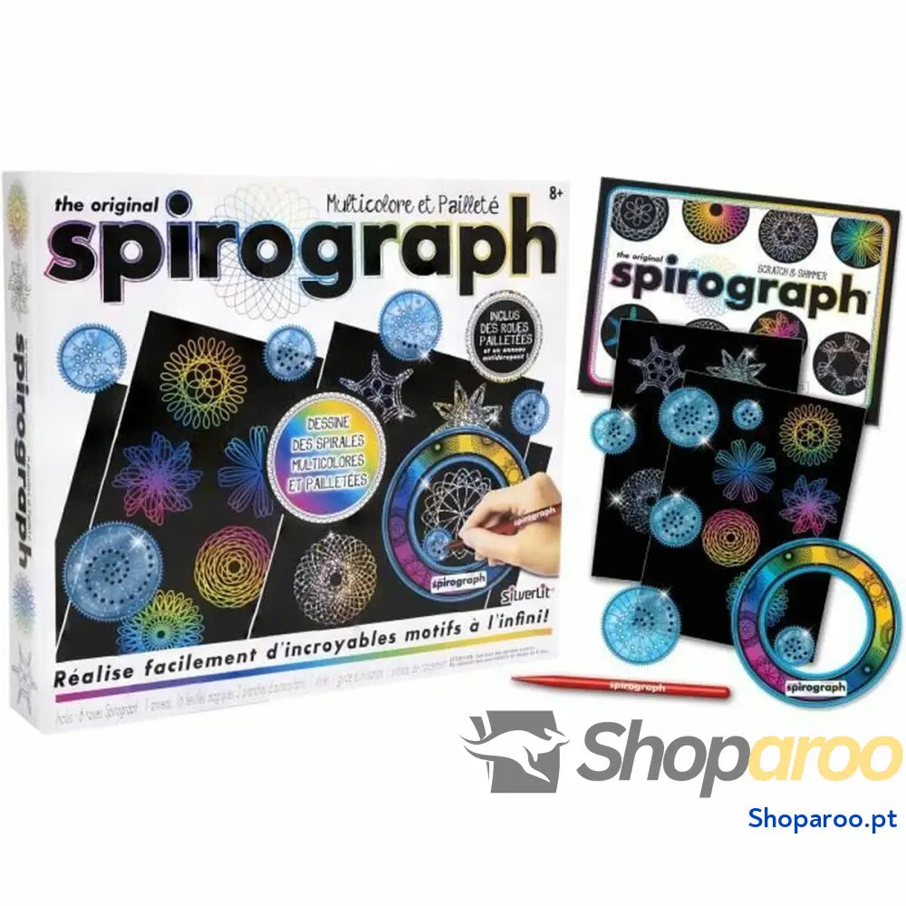Conjunto de Desenho Spirograph Silverlit Preto