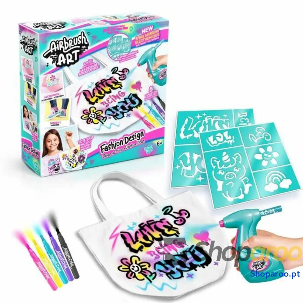 Conjunto de Escrita Canal Toys Airbrush Art
