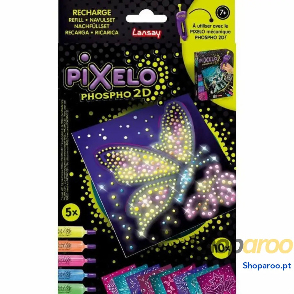Conjunto de Escrita Lansay Pixelo Phospho 2D (10 Unidades)