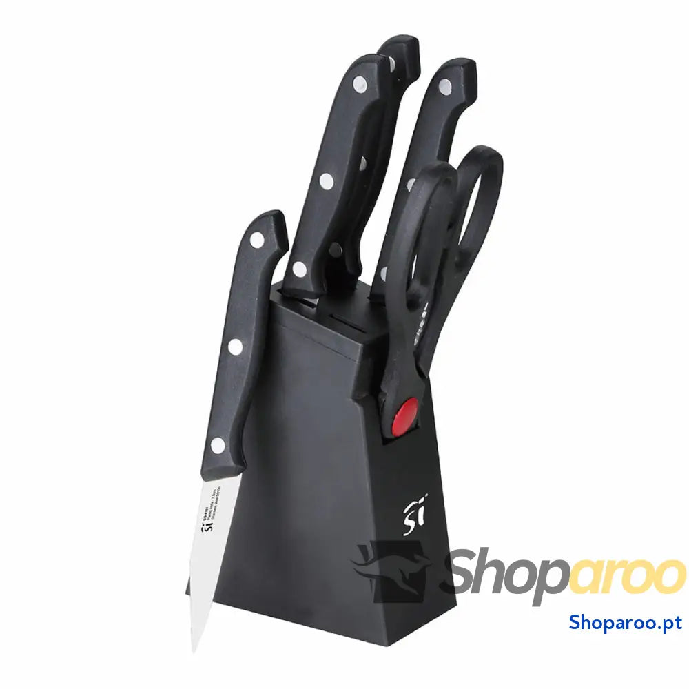 Conjunto de Facas de Cozinha e Suporte San Ignacio SG-4181