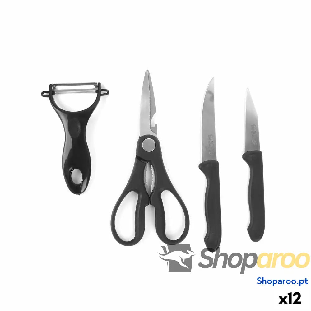 Conjunto de Facas de Descascar Cuyfor Aço inoxidável 2 Peças (12 Unidades)