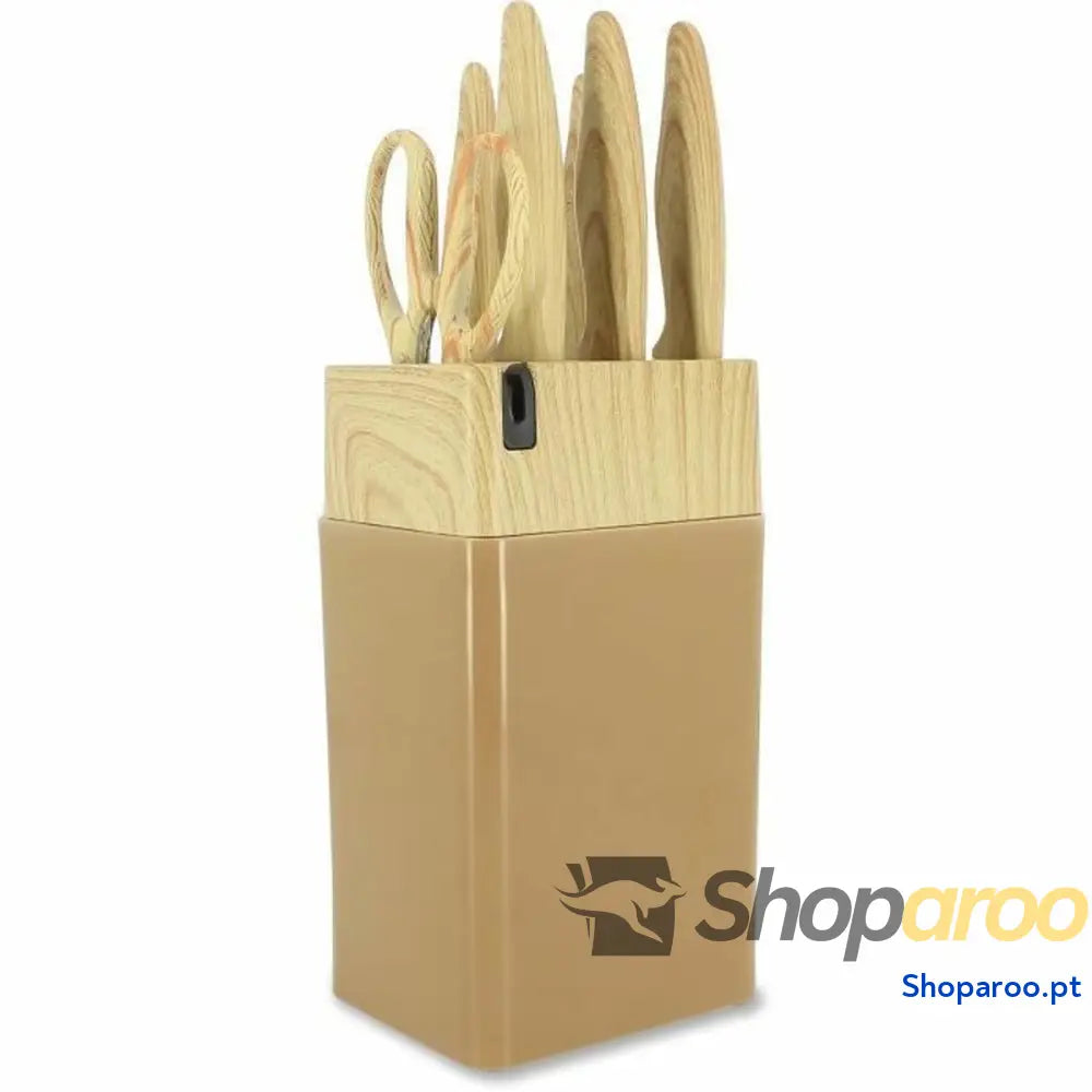 Conjunto de Facas Menastyl Castanho Polipropileno 6 Peças (6 Unidades)