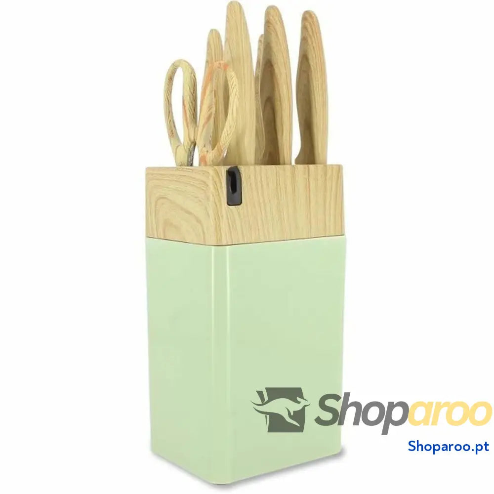 Conjunto de Facas Menastyl Polipropileno Verde 6 Peças (6 Unidades)