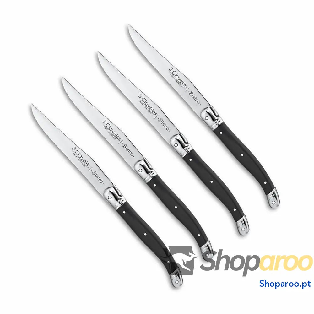 Conjunto de Facas para Carne 3 Claveles Bistro 11,5 cm (4 Unidades)