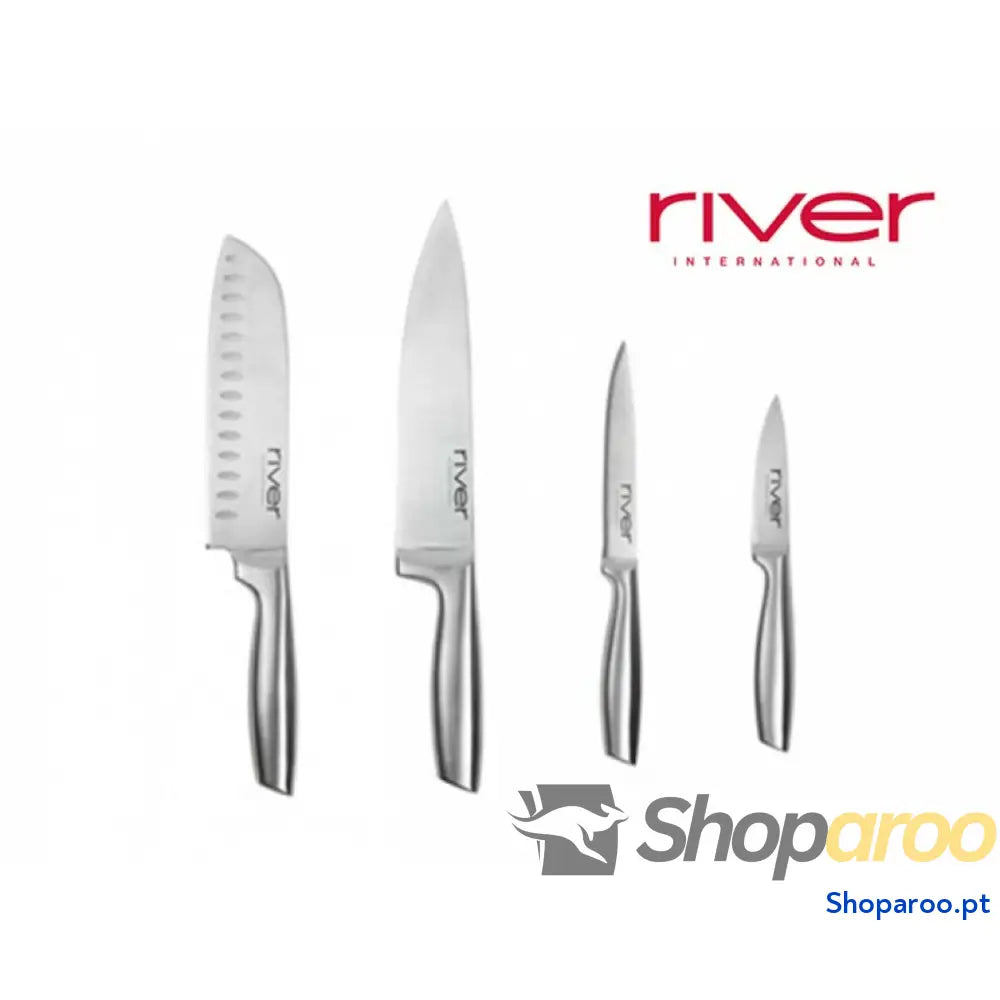 Conjunto de Facas River Aço inoxidável 4 pcs