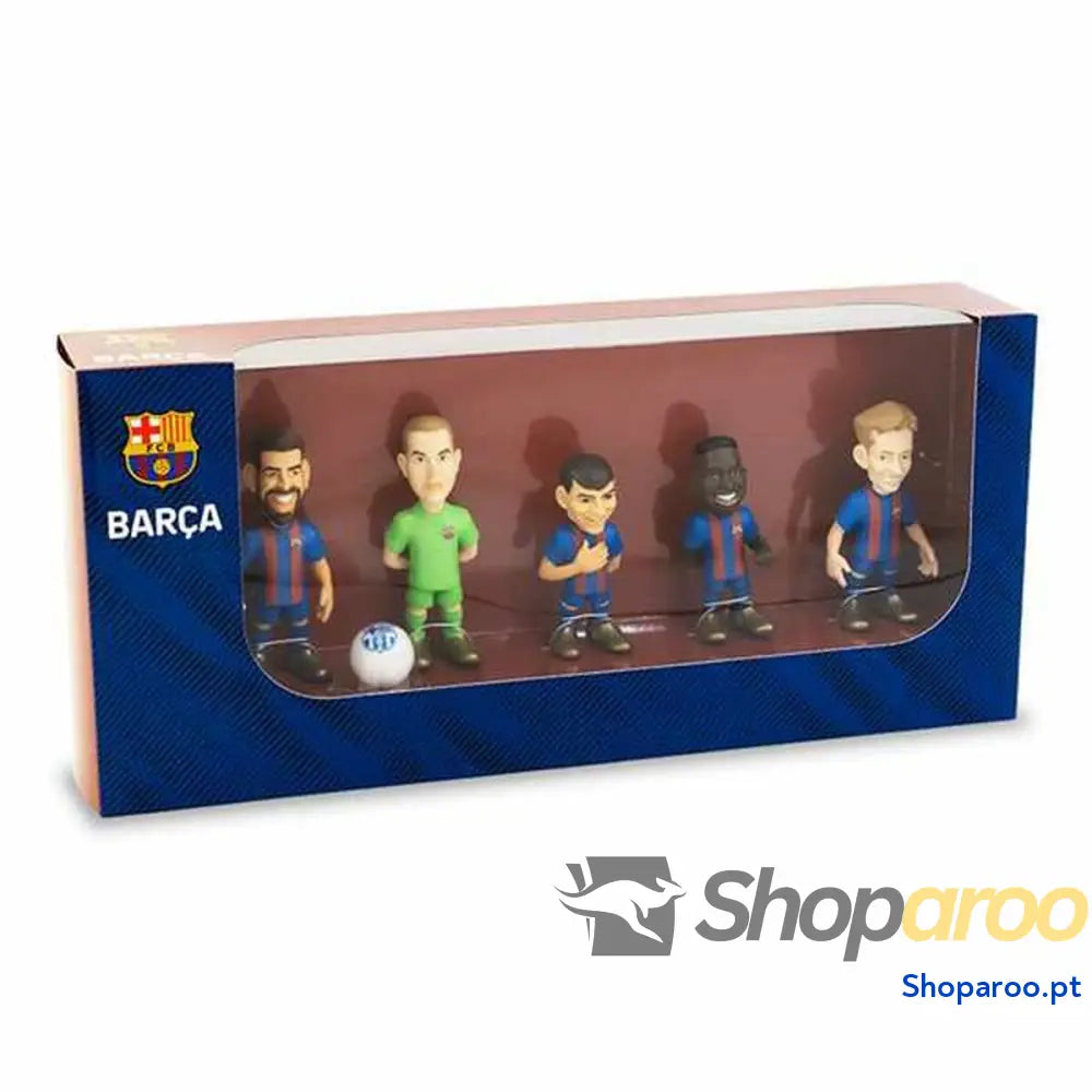 Conjunto de Figuras Minix FC Barcelona 7 cm 5 Peças