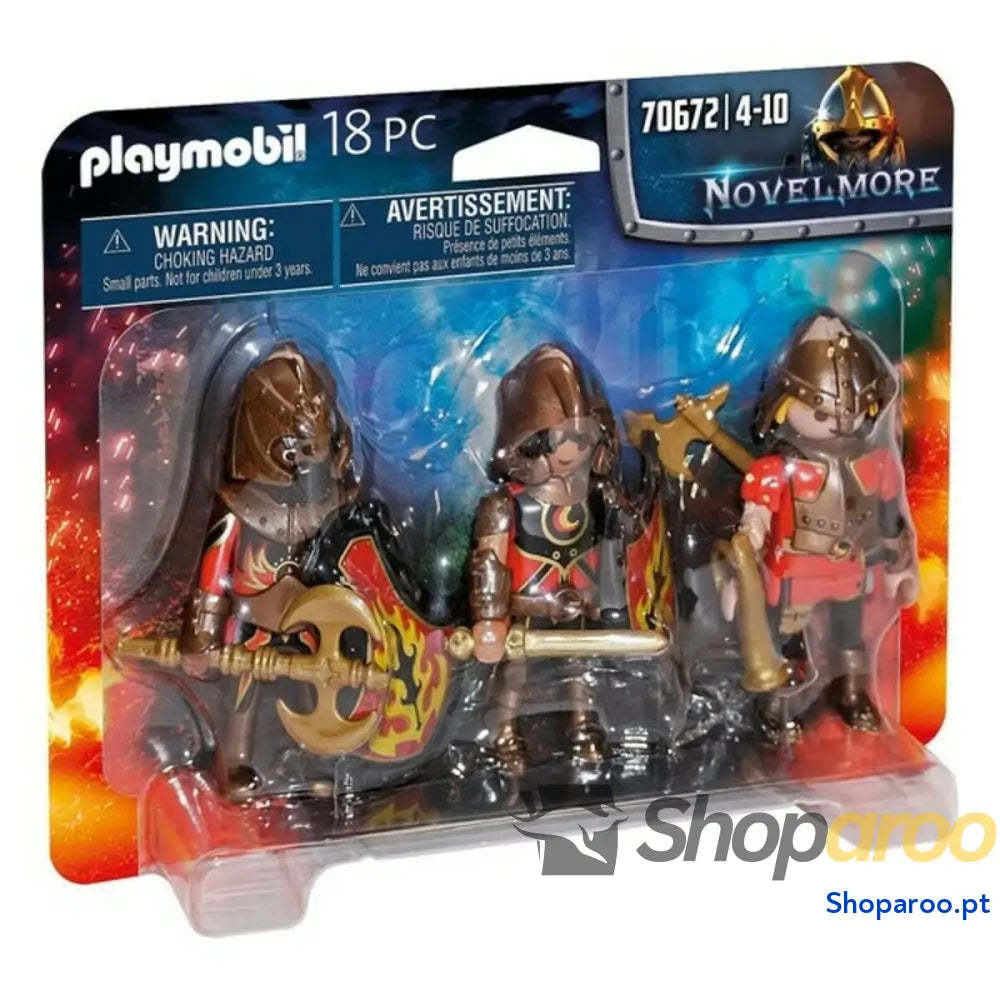 Conjunto de Figuras Novelmore Fire Knigths Playmobil 70672 (18 pcs)