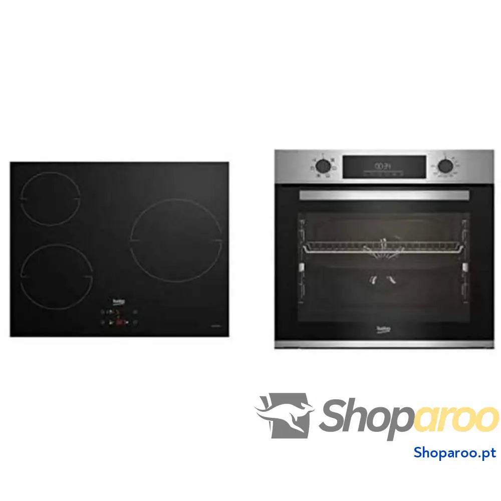 Conjunto de Forno e Fogão BEKO 2400W/5900W